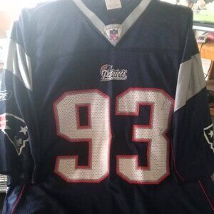 Reebok NFL New England Patriots Football Jersey- Richard Seymour #93- Men's Med